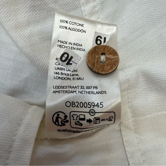 Pilcro Anthropologie Kyla Flounce Mini Dress Women Small Petite Pockets - Picture 14 of 15